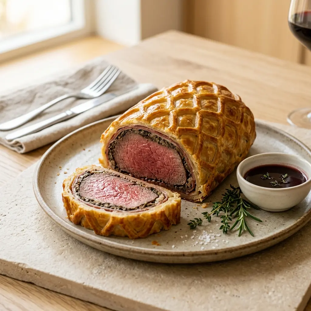 Retsepti Beef Wellington foto valmis koduse roana