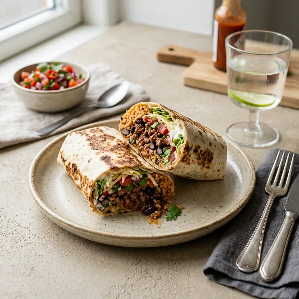 Retsepti Burritod veiselihaga foto valmis koduse roana