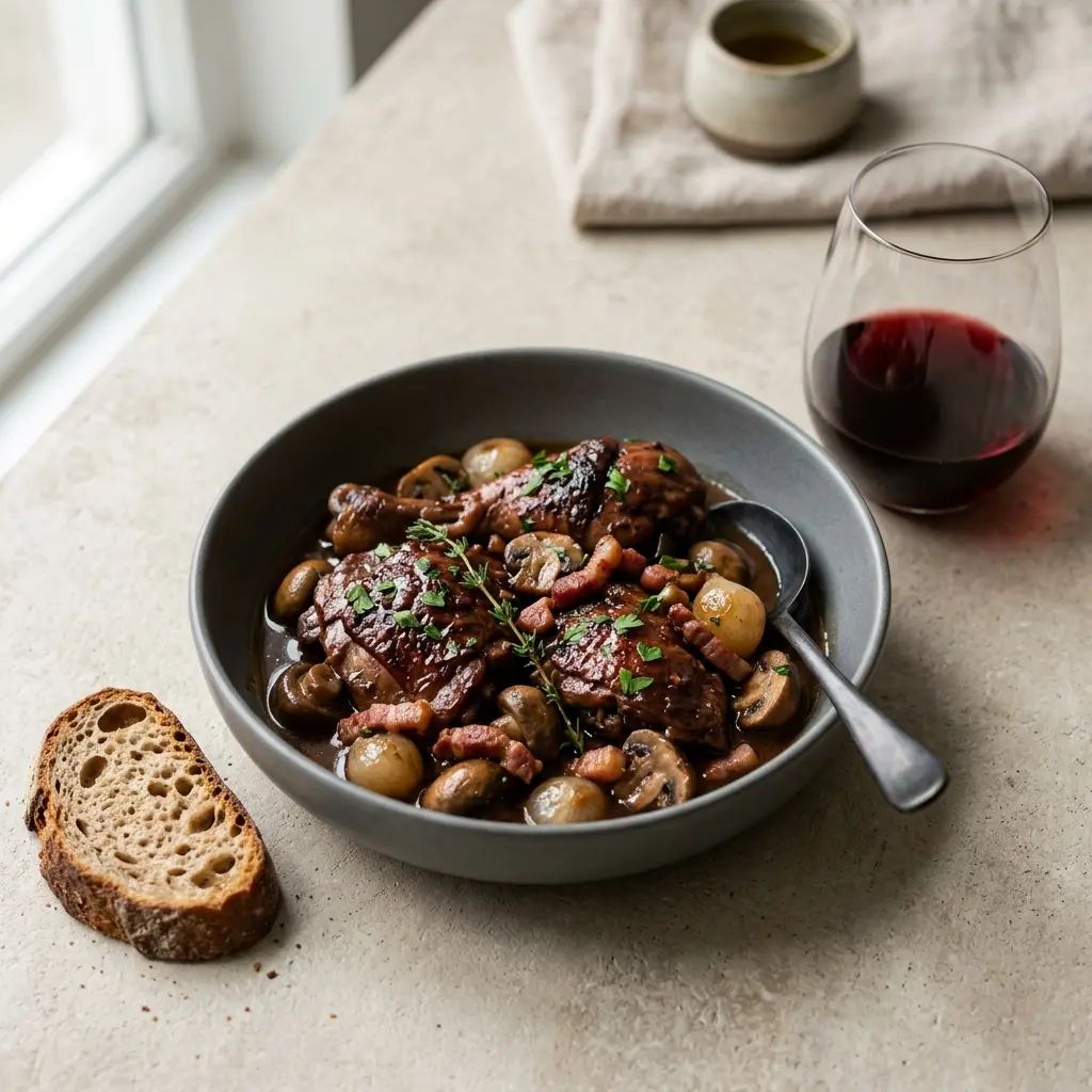 Retsepti Coq au vin foto valmis koduse roana