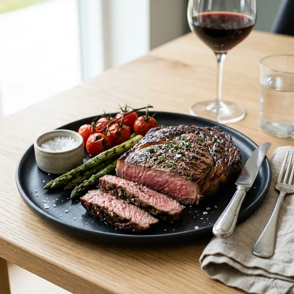Retsepti Grillitud ribeye-steik foto valmis koduse roana