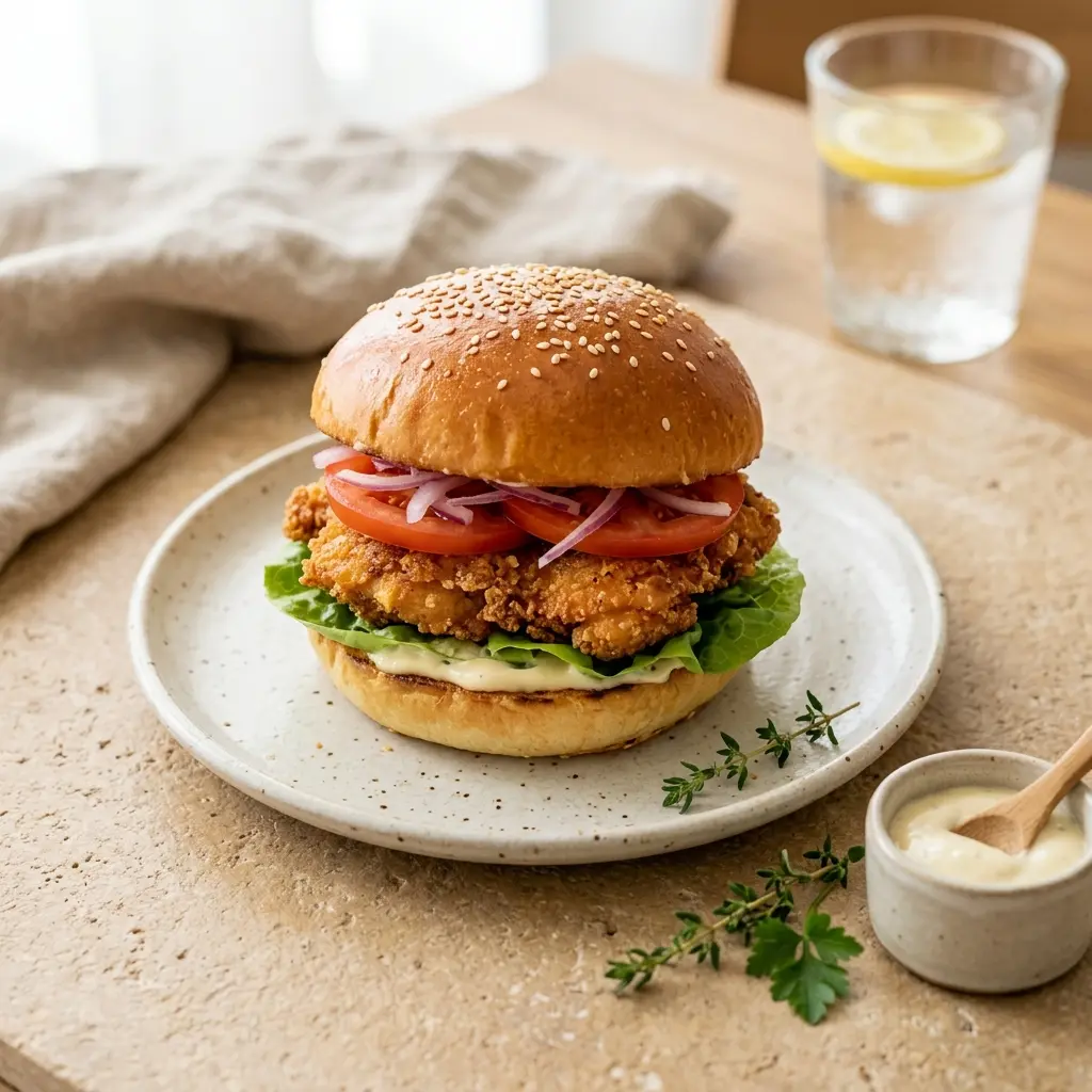 Retsepti Kanaburger foto valmis koduse roana
