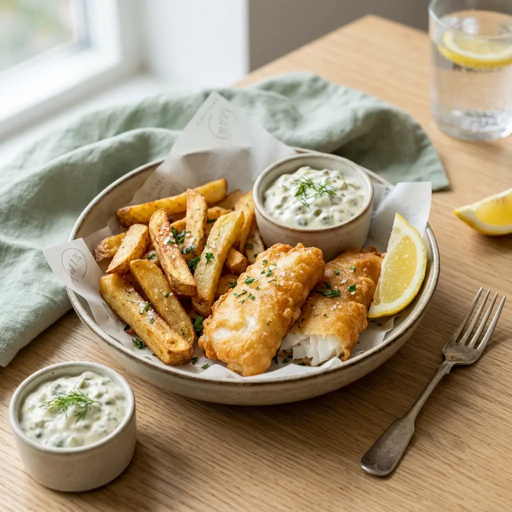 Retsepti Kodune fish and chips foto valmis koduse roana