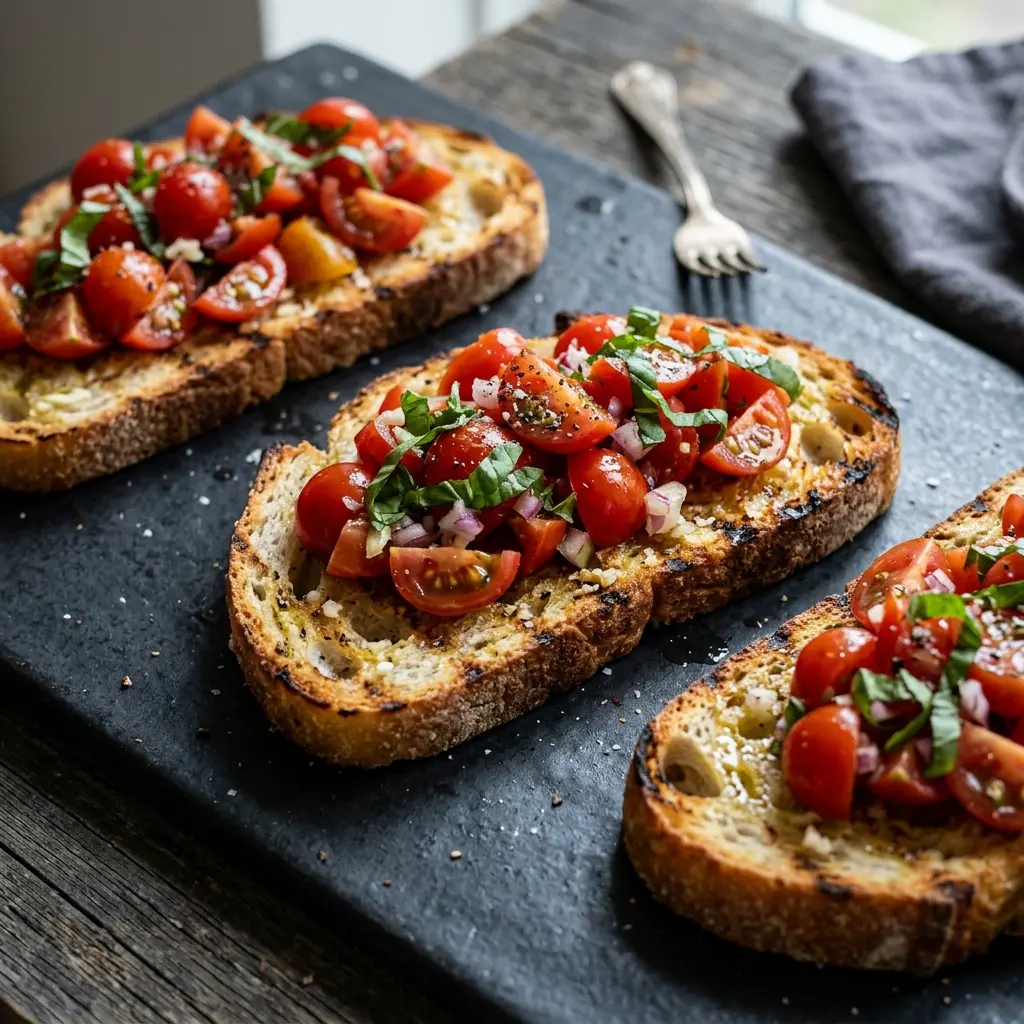 Retsepti Küüslaugubruschetta foto valmis koduse roana
