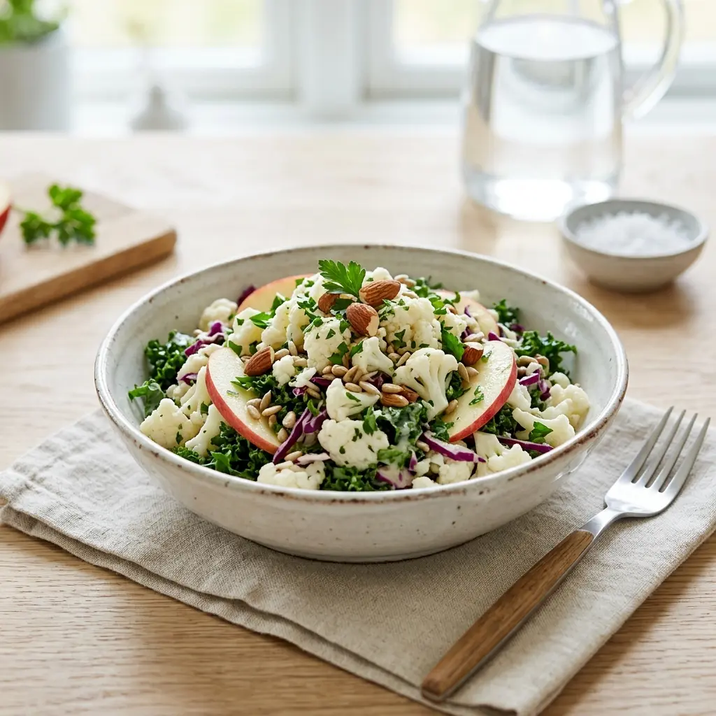 Retsepti Lillkapsasalat foto värske salatina