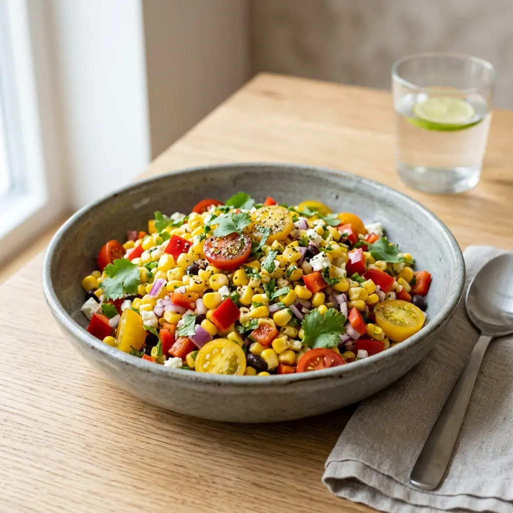 Retsepti Maisisalat foto värske salatina