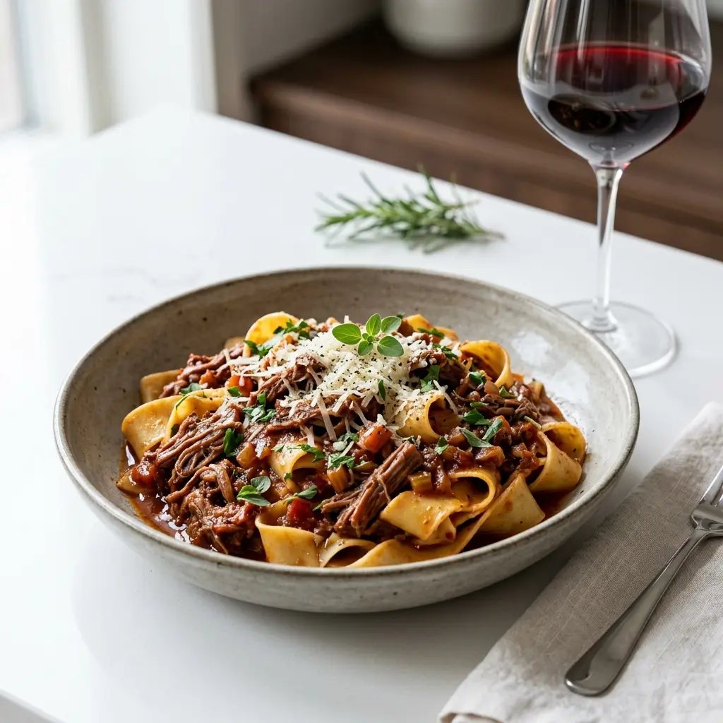 Retsepti Pasta lambalihaga foto valmis koduse roana