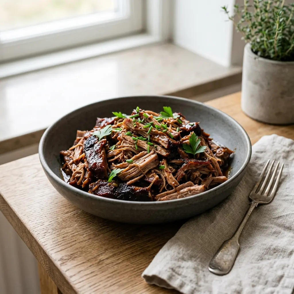 Retsepti Pulled pork foto valmis koduse roana