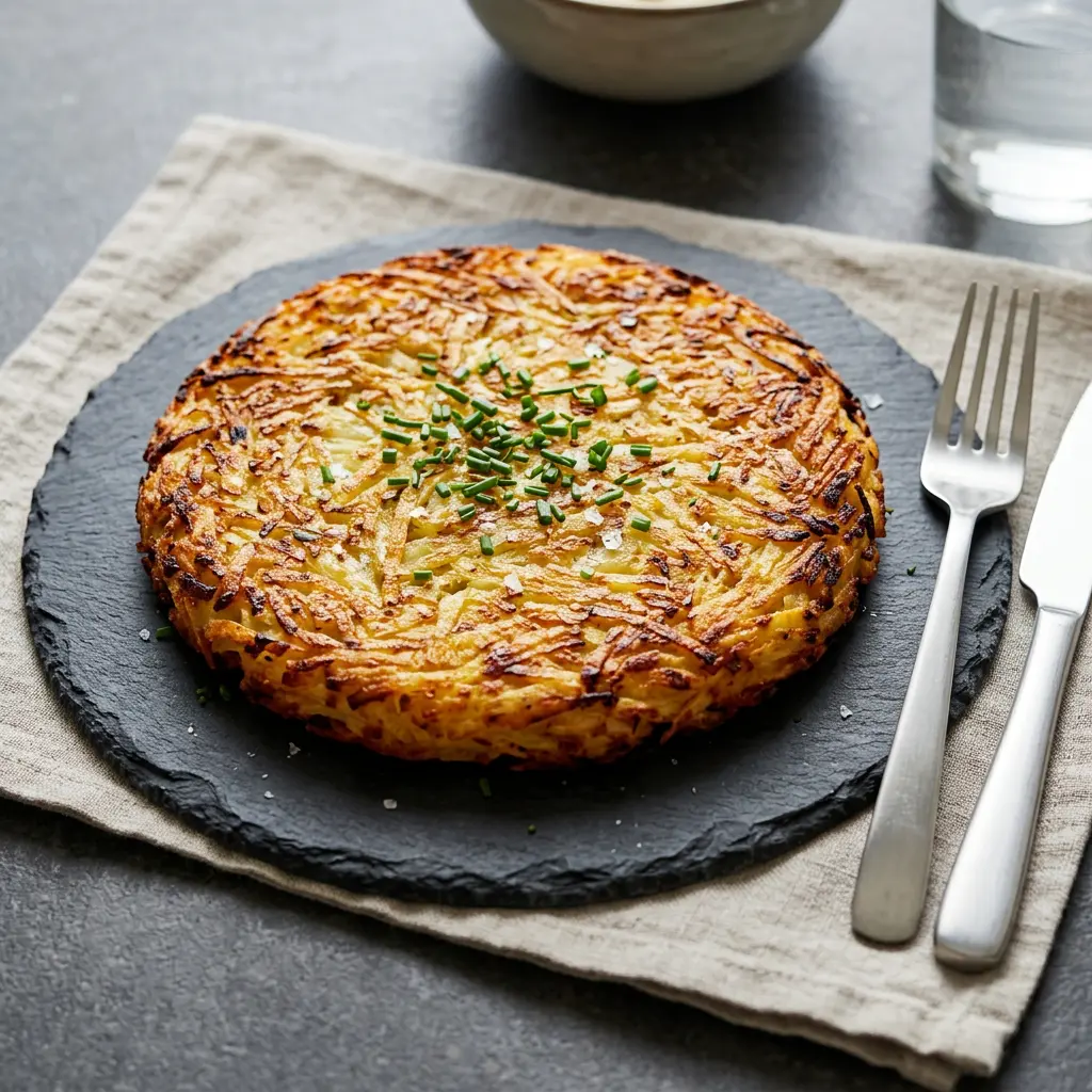 Retsepti Rösti kuumaõhufritüüris foto valmis koduse roana