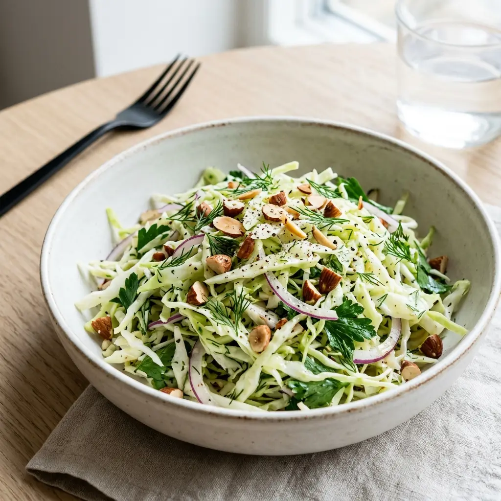 Retsepti Teravatipulise kapsa salat foto värske salatina