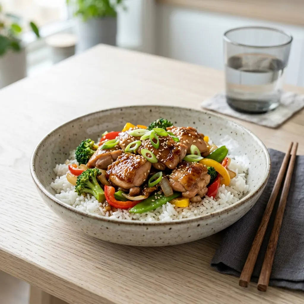 Retsepti Teriyaki-kana foto valmis koduse roana